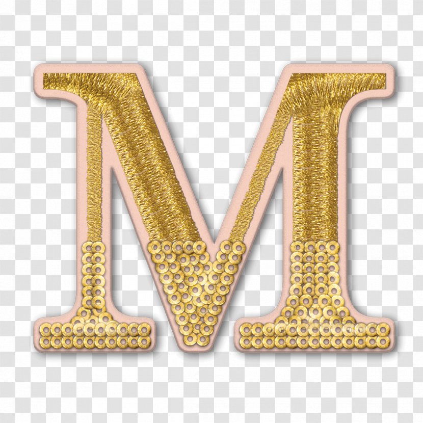Product Design Angle Font - Yellow - Pink M Monogram Transparent PNG