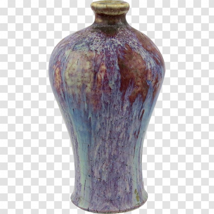 Vase Ceramic Pottery Urn Purple - Heart Transparent PNG