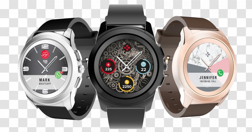 Mykronoz Zetime Original Pebble Time MYKRONOZ KRZEROUNDPGB ZeRound Smartwatch With Circular Color Touchscreen Brown - Zeclock - Watch Transparent PNG
