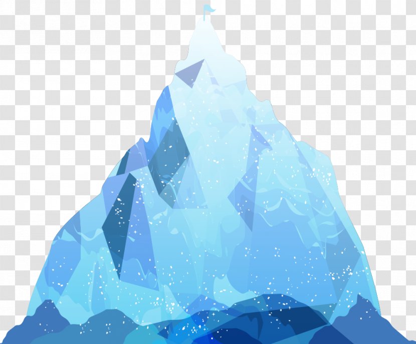 Iceberg Water Sea Ice Science - Multipeaked Mountains Transparent PNG