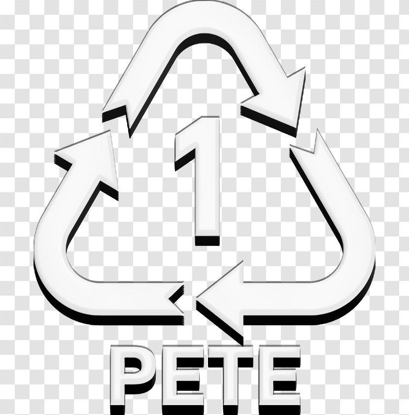 Plastic Icon Arrows Icon 1 PETE Icon Transparent PNG