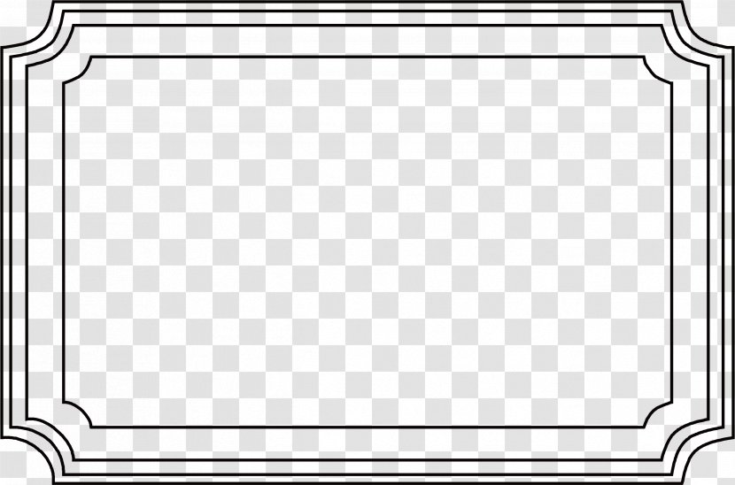Board Game Line Black And White Angle Point - Games - Retro Frame Pattern Transparent PNG