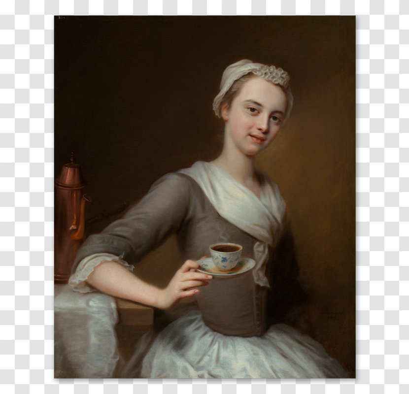 Balthasar Denner Coffee The Artist's Daughter Portrait Of An Old Woman Tea - Flower - Holding Cup Transparent PNG