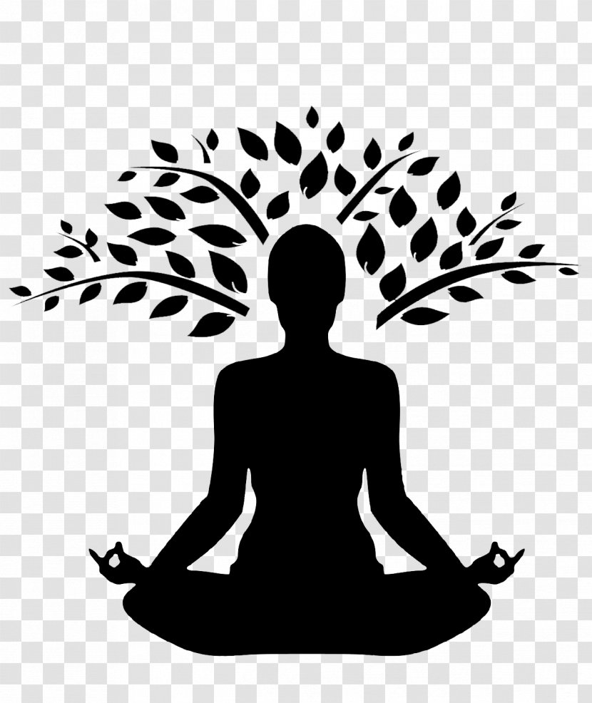 Yoga Vriksasana Silhouette - Branch Transparent PNG