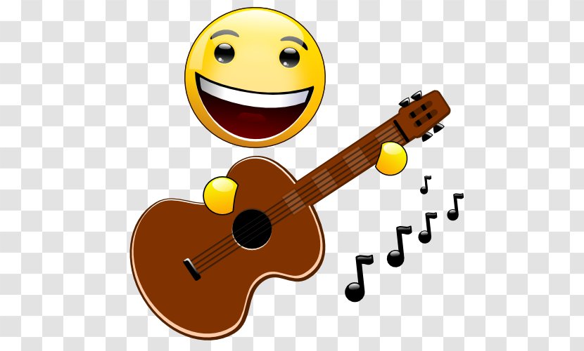 Smiley Cuatro Emoticon Guitar Clip Art - Silhouette Transparent PNG