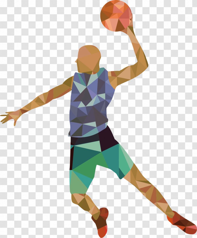 Sport Handball Athlete Euclidean Vector Football Player - Arm - Creative Basketball Players Transparent PNG