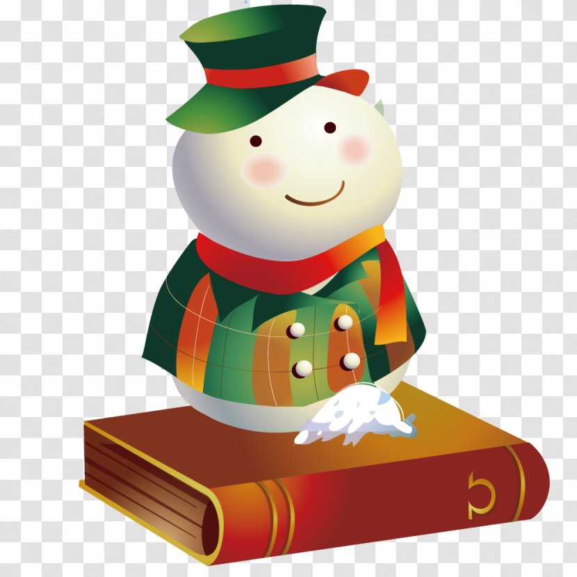 Snowman Hat - Christmas Decoration - Book Transparent PNG