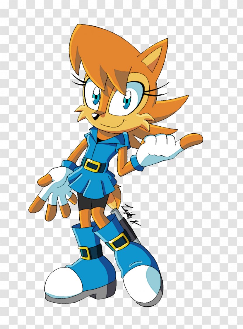 Sonic The Hedgehog Riders Princess Sally Acorn Chipmunk Sega - Silhouette Transparent PNG