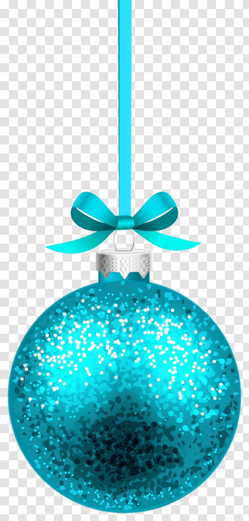 Christmas Ornament Clip Art - Decoration - Blue Hanging Ball Clipart Image Transparent PNG