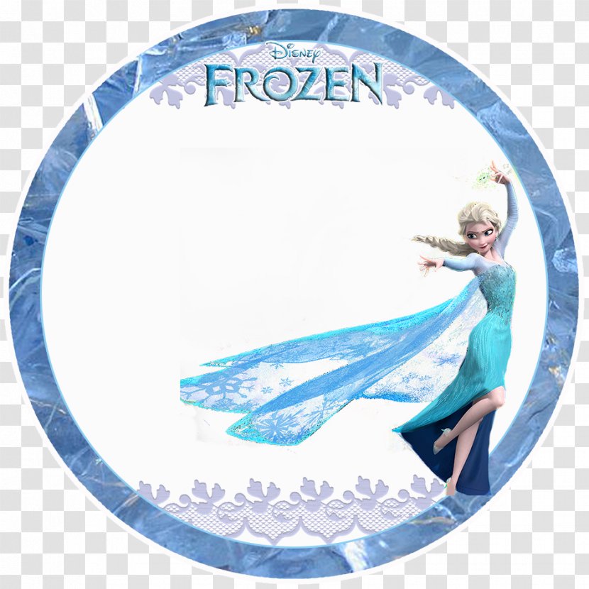 Elsa Anna Kristoff Olaf - Frozen Fever - Snowflake Frame Transparent PNG