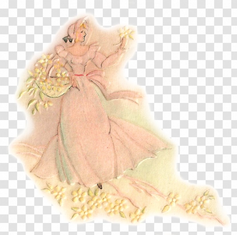Costume Design Fairy Legendary Creature Character - Vintage Card Transparent PNG