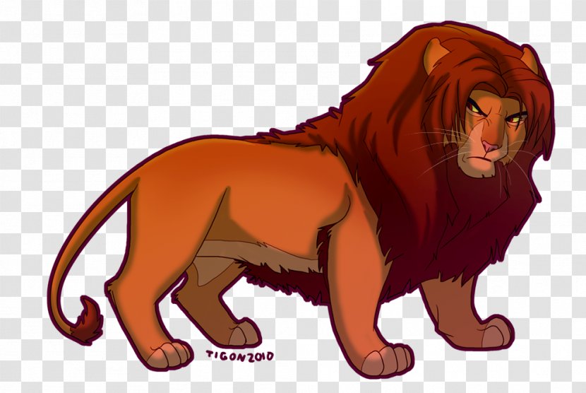 Lion Simba Mufasa Nala DeviantArt - Puma Transparent PNG