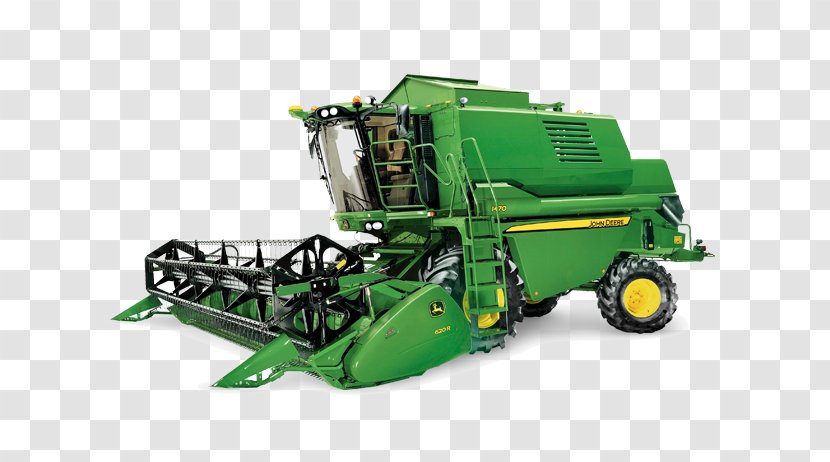 John Deere Combine Harvester Agricultural Machinery Agriculture - Motor Vehicle - Rice Grains Transparent PNG