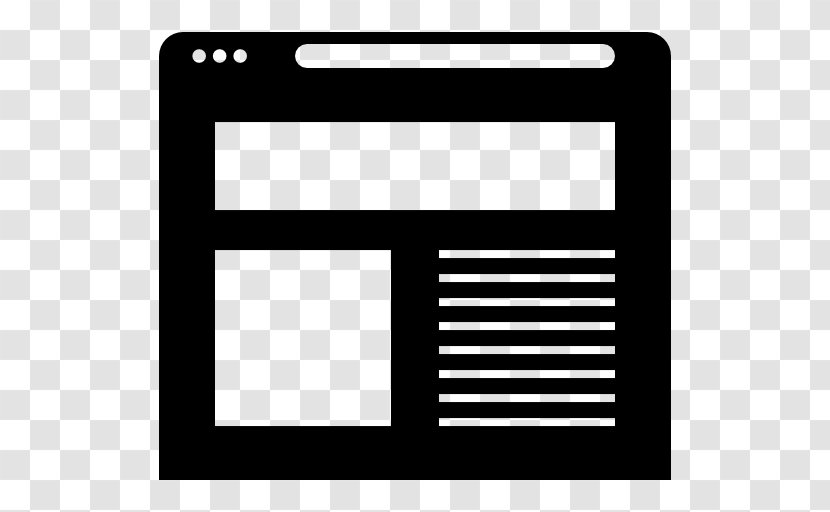 Web Browser Font - Black - Area Transparent PNG