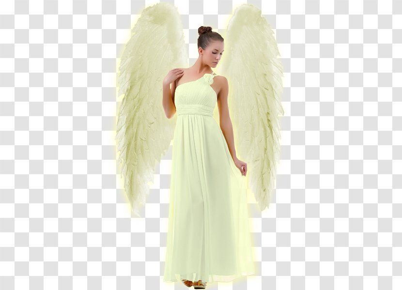 Wedding Dress Angel Woman - Flower Transparent PNG