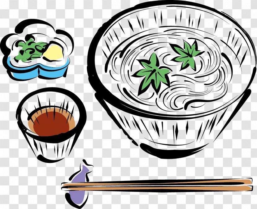 Japanese Cuisine Sushi Su014dmen Illustration - Artwork Transparent PNG