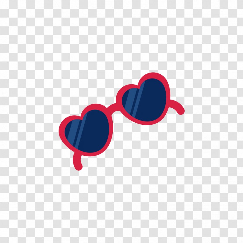 Red And Black Sunglasses - Cartoon - Tree Transparent PNG