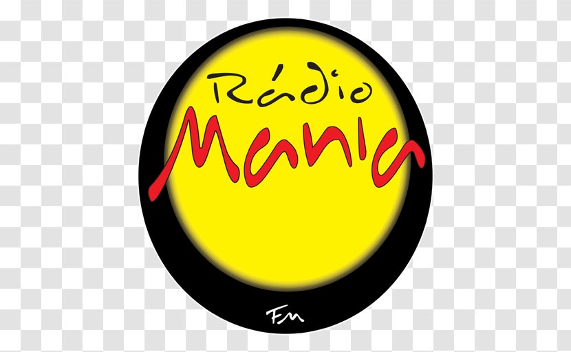 FM Broadcasting Radio Mania Logo - Yellow - Text Transparent PNG