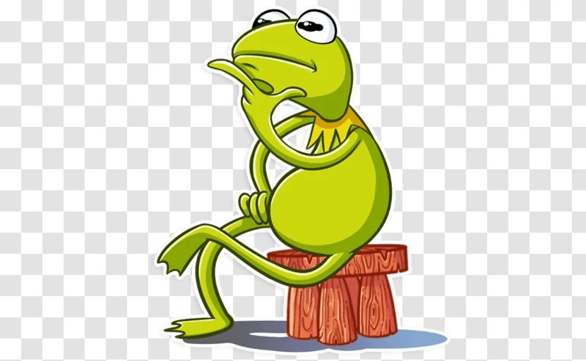 Kermit The Frog Sticker Decal Telegram Pepe - Hashtag - Tree Transparent PNG