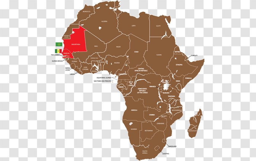 West Africa Country Map Transparent PNG