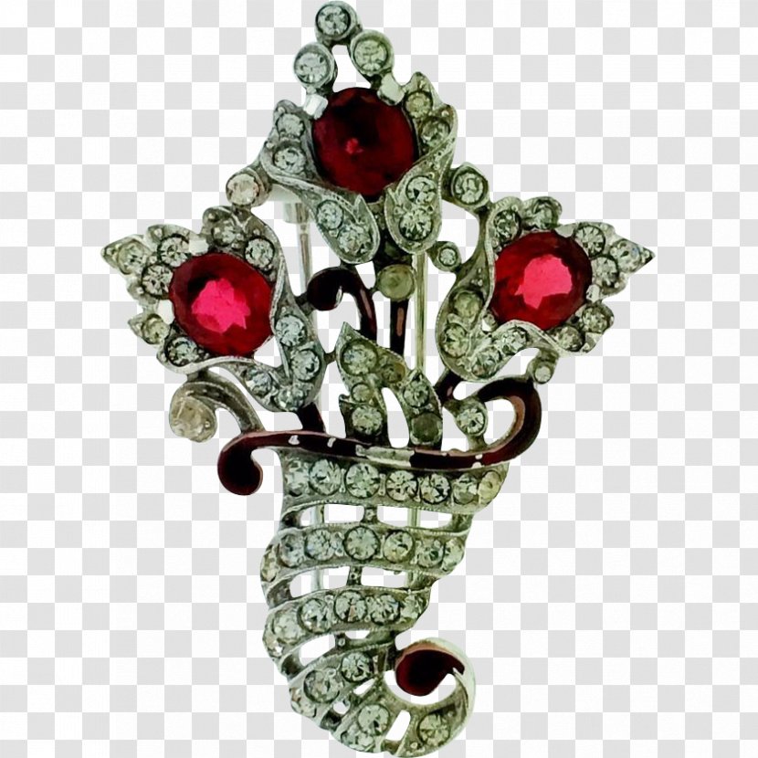 Ruby Body Jewellery Brooch Diamond - Fashion Accessory Transparent PNG