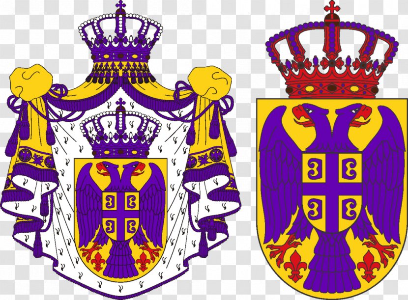 Coat Of Arms Serbia Crest Serbian Empire - Crown Transparent PNG