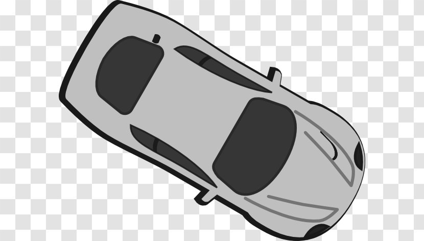 Clip Art Car Image Free Content - Walking Shoe - Grey Bed Top View Transparent PNG