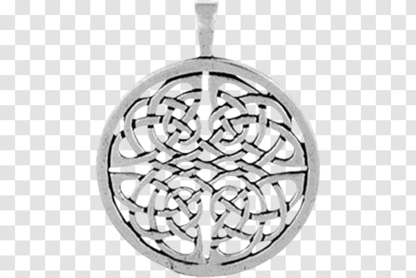 Locket Celtic Knot Silver Circle - Body Jewellery Transparent PNG