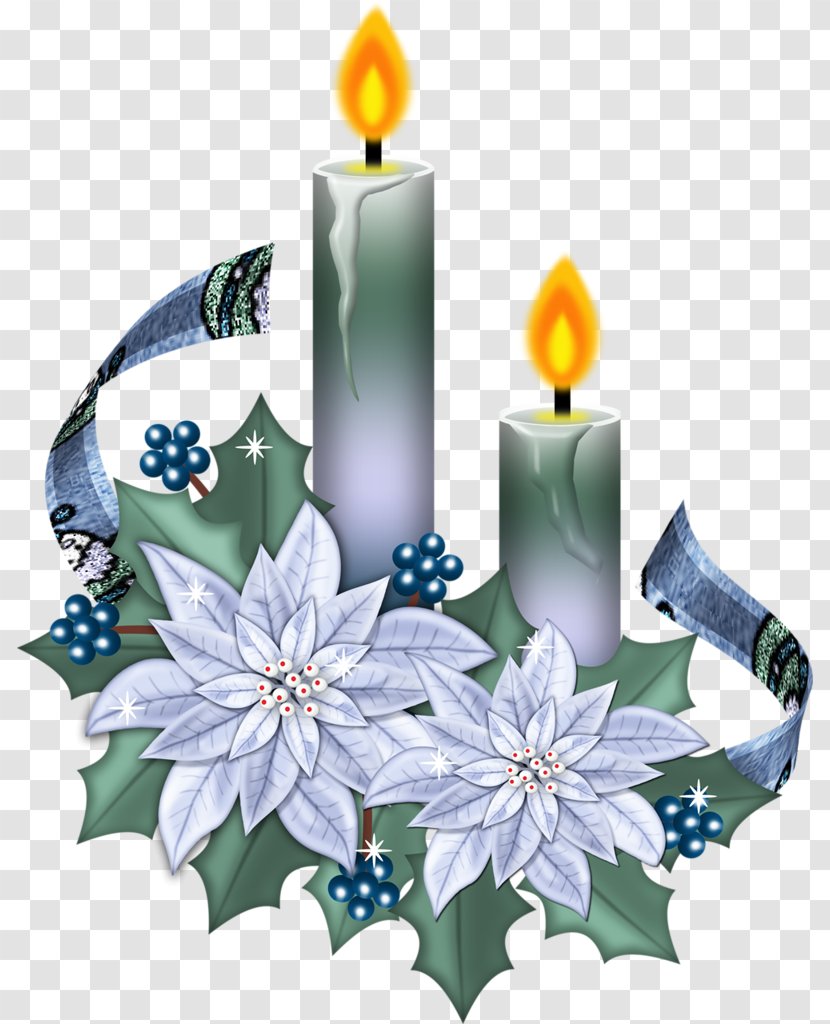 Christmas Graphics Clip Art Candle Poinsettia Day - Advent Transparent PNG