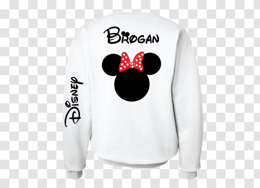 T-shirt Hoodie Minnie Mouse Mickey Bluza - Tshirt - Cute Bow Transparent PNG