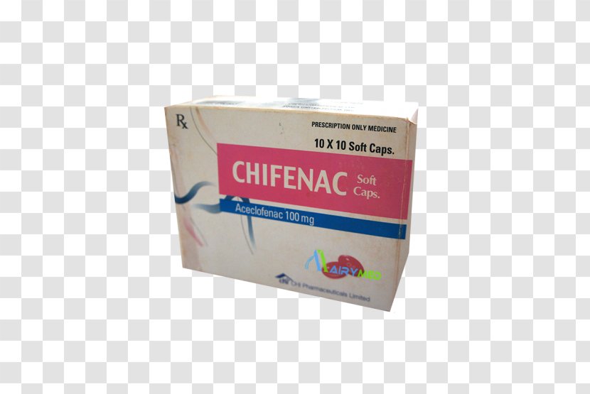 Carton - Box - Aceclofenac Transparent PNG