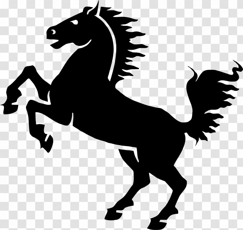 Mustang Friesian Horse Rearing Clip Art - Tack - Lion Dance Transparent PNG