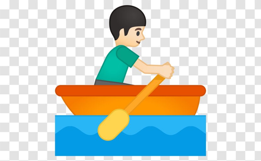 Rowing Emoji Boat Emoticon Clip Art - Can Stock Photo Transparent PNG