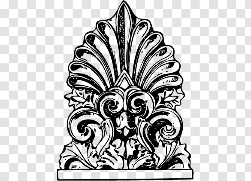 Drawing Antefix Architecture - Design Transparent PNG