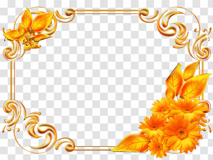 Background Flowers Frame - Cut - Rectangle Picture Transparent PNG