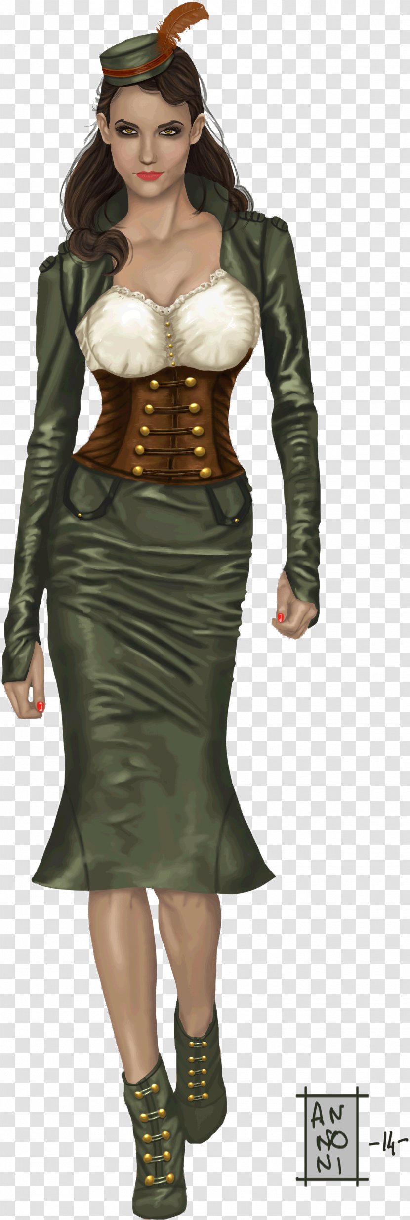 Role-playing Game Dress Woman - Corset Transparent PNG