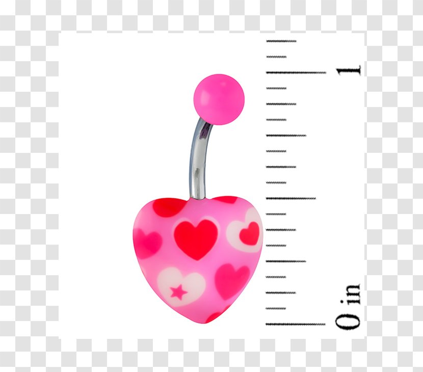 Body Jewellery Magenta - Heart - Design Transparent PNG