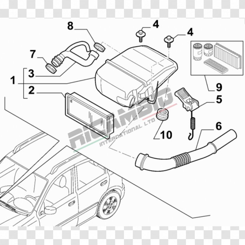 Fiat Panda Punto 132 Car - Material Transparent PNG