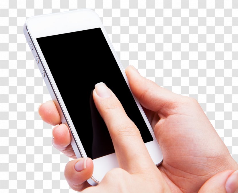 Smartphone Telephone Gesture Cellular Network - Hand Phone Transparent PNG