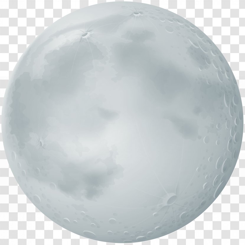 Sphere Sky - Black And White - Moon Transparent Clip Art Transparent PNG