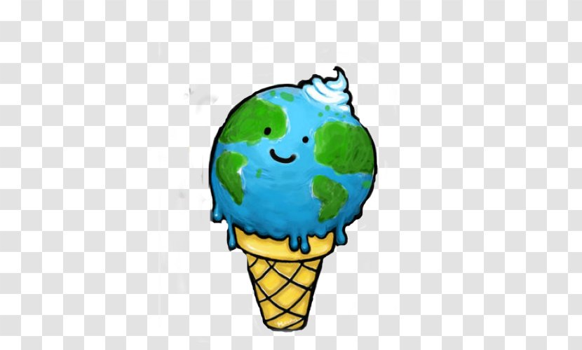 Ice Cream Cones Earth Global Warming Polar Cap Transparent PNG