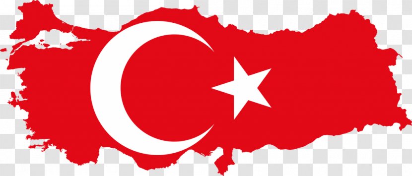 Flag Of Turkey Map National Transparent PNG