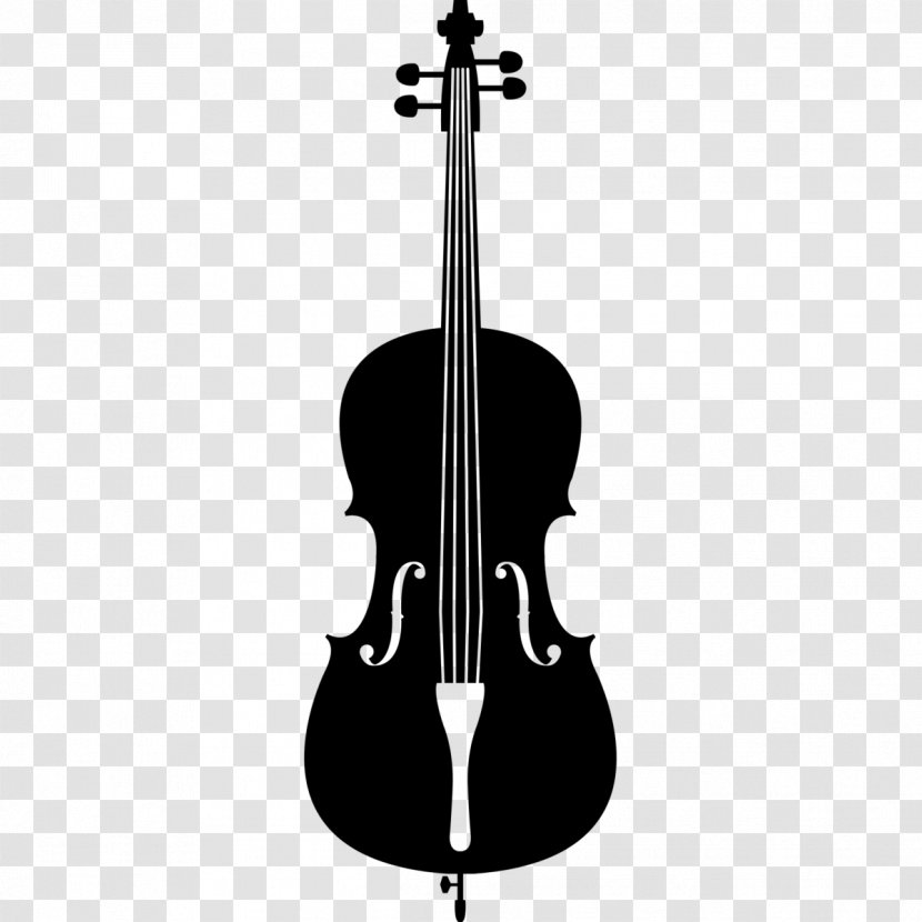 Cello Musical Instruments Violin Double Bass - Silhouette Transparent PNG