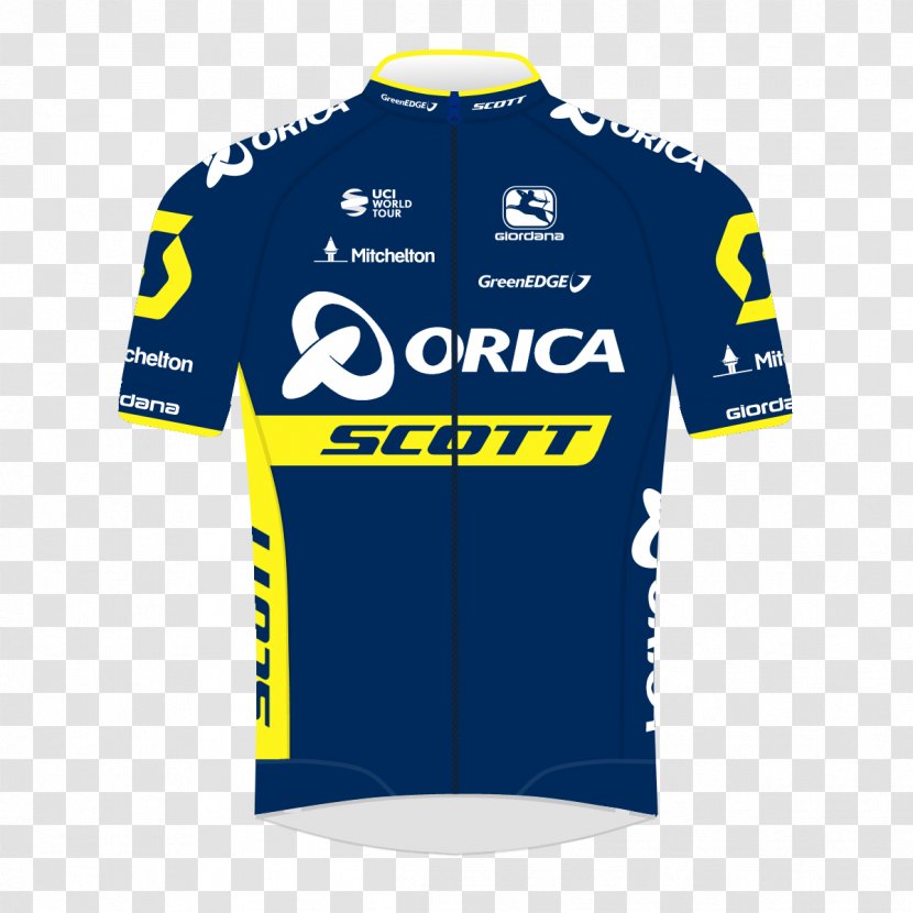 Mitchelton–Scott 2017 Orica–Scott (men's Team) Season UCI World Tour De France Cycling Jersey - Road Bicycle Racing Transparent PNG