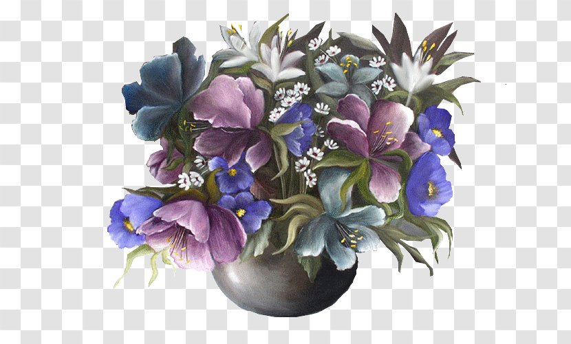 Floral Design Shades Of Purple Cut Flowers Transparent PNG