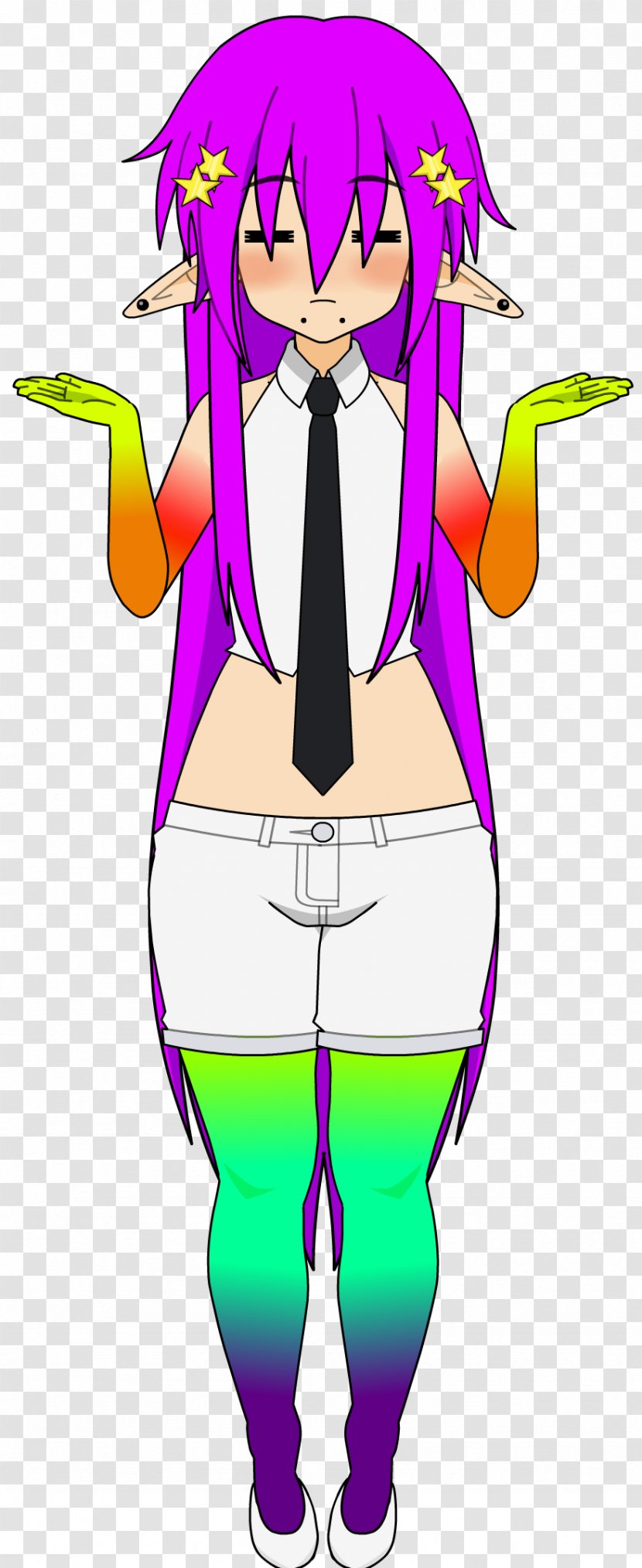 Clip Art Costume Illustration Muscle Cartoon - Rainbow Hair Transparent PNG