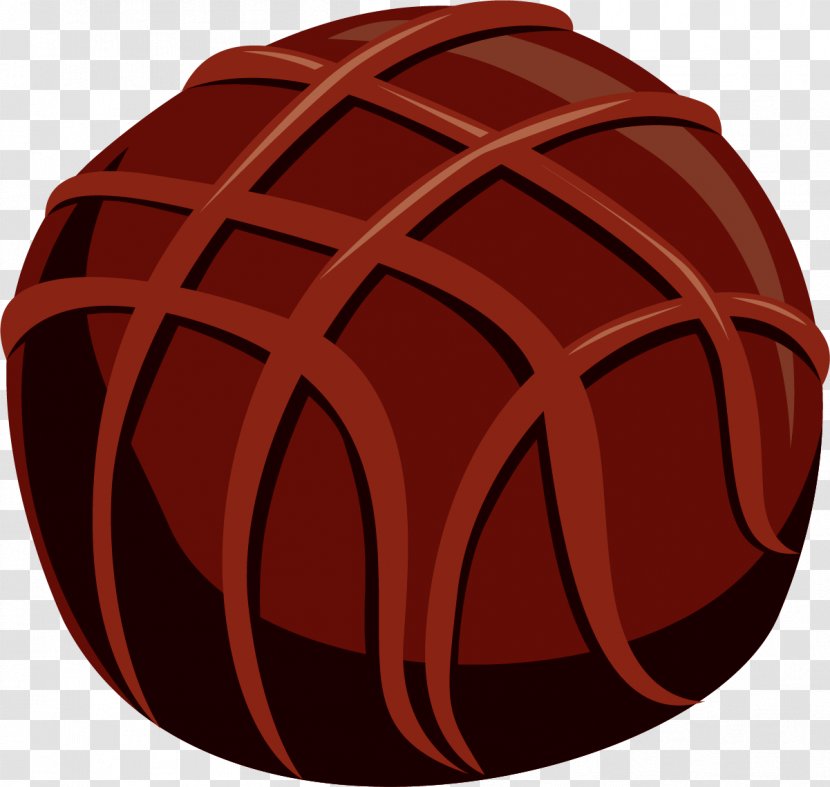 Chocolate Designer - Ball - Hand Painted Brown Transparent PNG