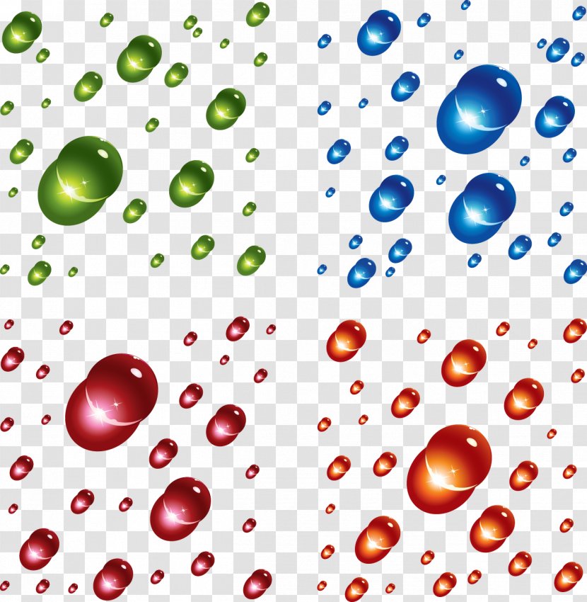 Drop Bubble Transparency And Translucency - Shiny Transparent Water Drops Free Vector Pull Transparent PNG