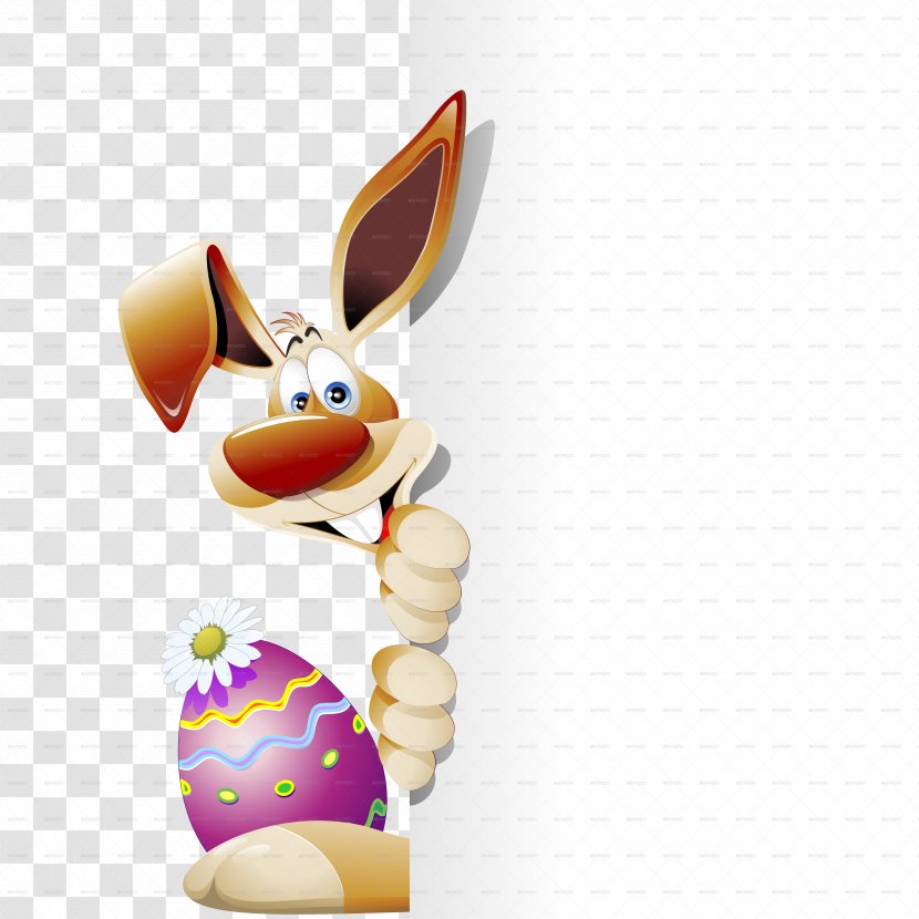 Easter Bunny Egg Cartoon Rabbit Transparent PNG