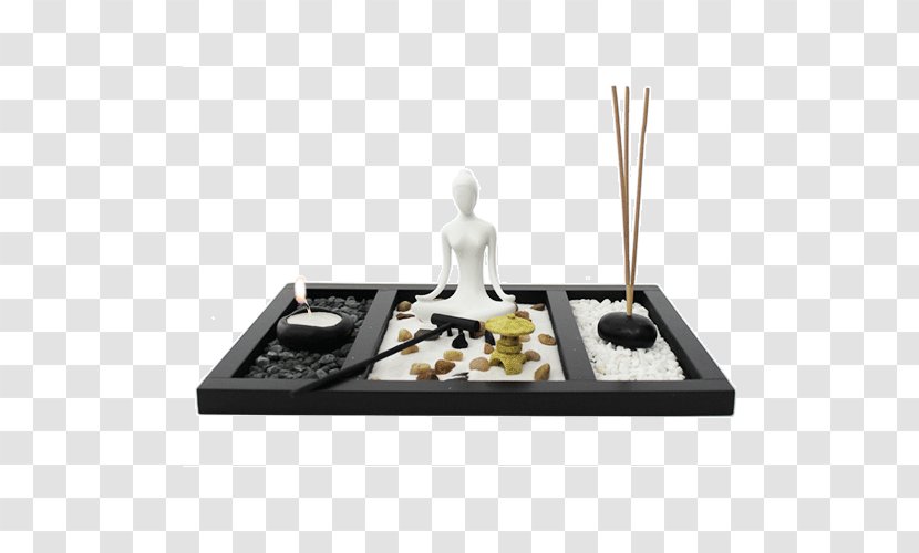 Japanese Rock Garden Meditation Zen Buddhism - White - Neko Transparent PNG
